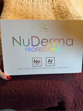 NuDerma Professional Skin Therapy Wand with Neon & Argon -